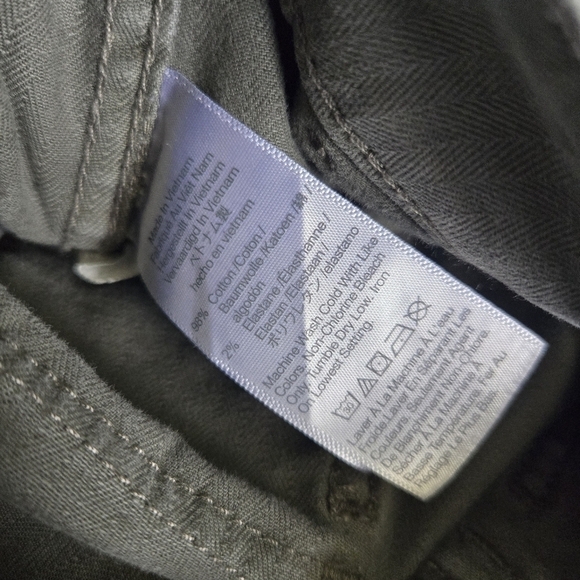 Madewell The Curvy Perfect Vintage Straight Workwear Pants Olive Green Size 27 - Picture 4 of 8